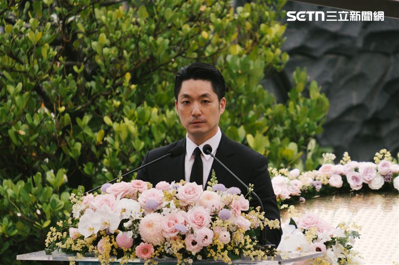 蔣萬安出席二二八事件追思儀式，並以市長身份向受難者及其家屬致歉。（圖／記者楊士誼攝影）