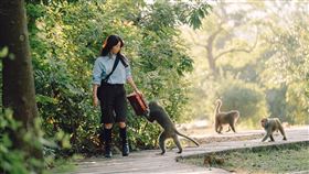 邵雨薇表示非常喜歡猴子。（圖／Disney+提供）