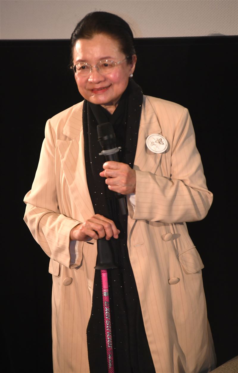 監察委員田秋堇親自出席映後QA。（圖／華視提供）