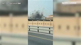 伊朗攻擊巴林。（圖／AP／StringersHub 授權）