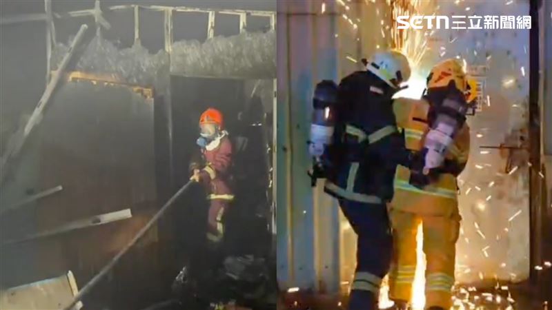 果嶺旁…焚300坪鐵皮火!工廠老闆懷疑1事