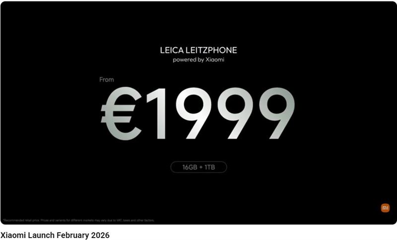 Leica Leitzphone歐洲售價。（圖／翻攝自Xiaomi YT）