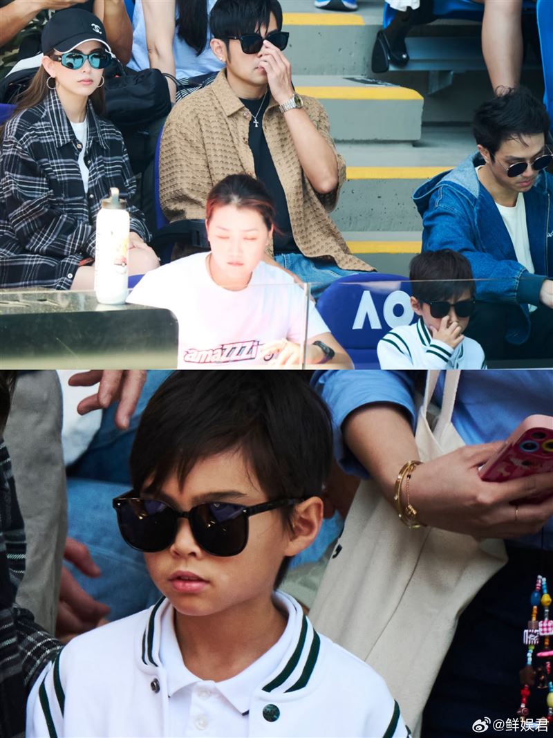 周杰倫兒子正面照曝光，神韻和爸爸超像。（圖／翻攝自微博）