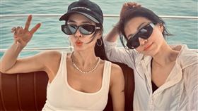 天后Jolin蔡依林近日與姊姊蔡旻紋一同出遊度假。（圖／翻攝自蔡旻紋臉書）