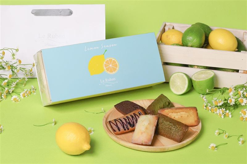 「三韻檸香費南雪禮盒」三段檸香層疊，費南雪奶油回韻悠長。（圖／品牌業者提供）