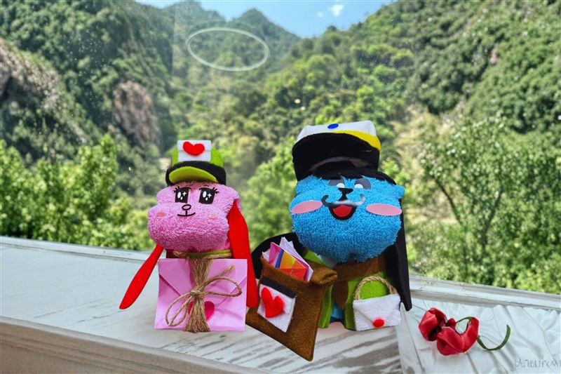 統一谷關-手作郵差毛巾狗。（圖／飯店旅宿業者提供）