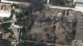 哈米尼德黑蘭住處慘遭炸毀。（圖／路透社／達志影像）