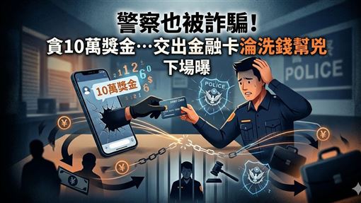 警察也被詐騙！貪10萬…淪洗錢幫兇下場曝