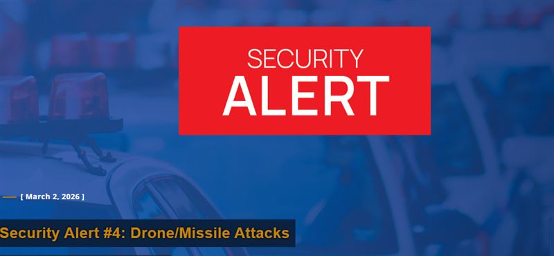 美國駐科威特大使館警告，周邊有飛彈與無人機攻擊的威脅。（圖／翻攝自美國駐科威特大使館）