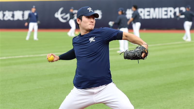 WBC可能先發對台灣 郭彬熱身賽指甲斷裂