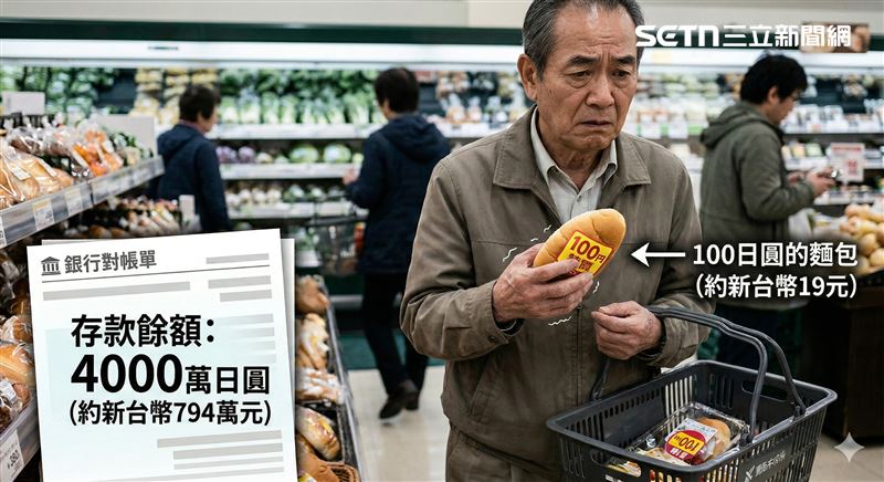 一位退休日本老翁明明存款有794萬，卻在用錢花錢上過得極度節省，只因為「那種看著數字往下掉的感覺，真的很可怕。」一想到未來可能面臨高額的養老院費用，或是突如其來的重大疾病醫療支出，就有強烈的焦慮感（示意圖／三立新聞網生活中心製作）