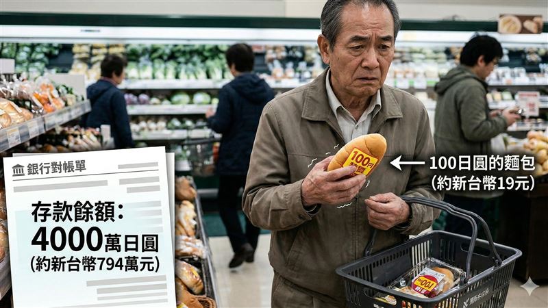 有790萬買麵包竟發抖！老翁1原因淪守財奴