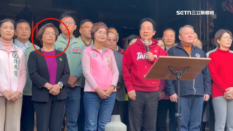 賴清德在鹿港走春期間，對王惠美讚不絕口