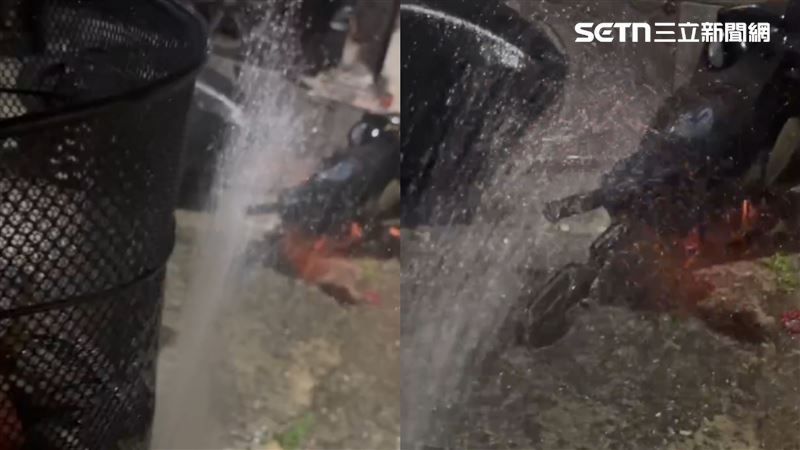 險釀禍…女買宵夜見車起火 疑遭人縱火！