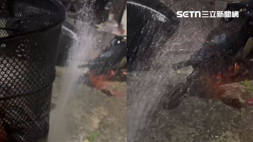 險釀禍…女買宵夜見車起火 疑遭人縱火！