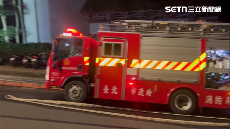 北市公視大樓客家電視台辦公室發生火警。（圖／翻攝畫面）