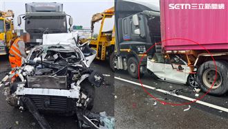 新／國道3車連體嬰…他屍體夾扁折V型！