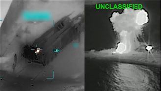 美軍48小時轟炸細節曝！伊朗11艦「瞬間歸零」，B-2、F-35全面壓境。（圖／取自美軍中央司令部）