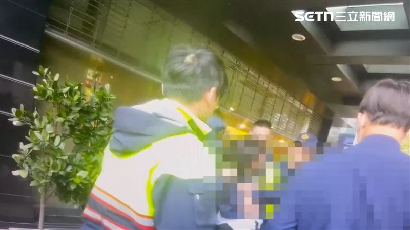 北市儲男酒後溜進中興大樓地下室又拒絕盤查遭逮。(圖/翻攝畫面)