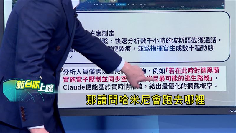 過去準備戰爭計畫最快也要一兩個月，美軍現在直接問AI哈米尼跑到哪？立刻給出答案。(圖/新台派上線)