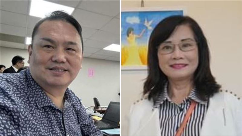 陳重文（左）、秦慧珠（右）兩人均有豐富的股票交易紀錄。（圖／翻攝自兩人臉書）