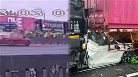 Google,台南,貨櫃車,物流,車流,監視器,業務員,國道,死亡車禍,風林火山便急物流（圖／翻攝自職業聯結車職業大貨車職業大客車拉拉隊運輸業照片影片資訊分享團）