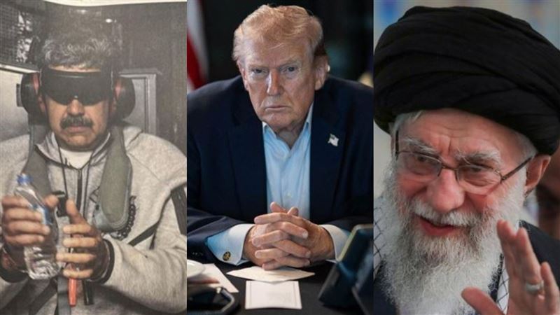 川普接連兩場行動，先是活捉委內瑞拉總統馬杜洛，近日又擊斃伊朗最高領袖哈米尼。（圖／翻攝自@realDonaldTrump、白宮官網、X平台@Khamenei.ir）