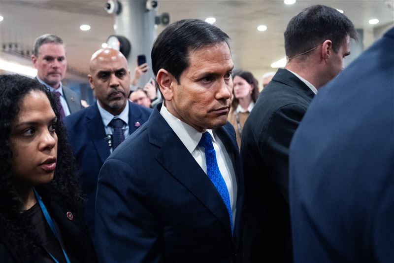 因盧比歐的發言，讓美方早知以色列將對伊朗行動一事曝光。（圖／美聯社／達志影像）