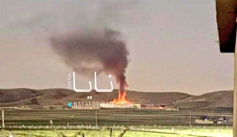 伊朗反擊美國和以色列的空襲，伊拉克庫德斯坦埃爾比勒（Erbil）的機場也是其打擊目標之一。（圖／翻攝自X平台 @Globalsurv）