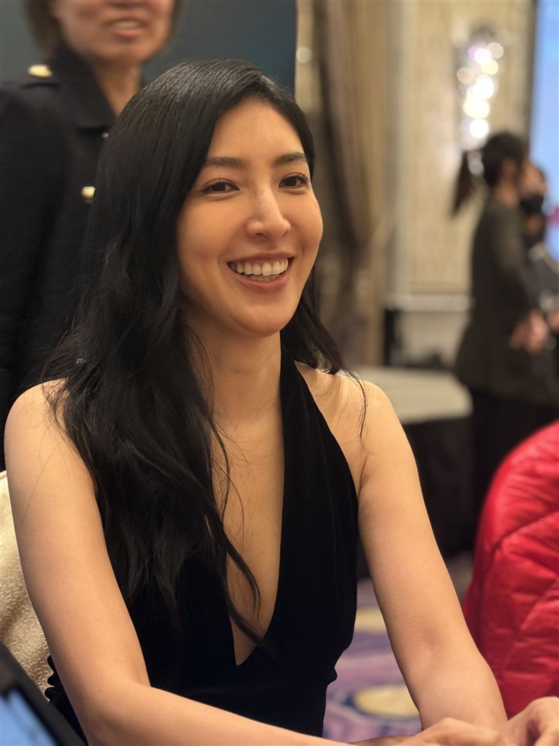 楊謹華照大腸鏡發現息肉，現已切除。（圖／記者宋亭誼攝影）