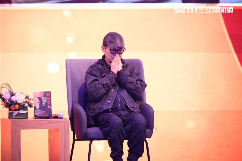 李連杰來台參與心靈講座活動。（圖／記者鄭孟晃攝影）