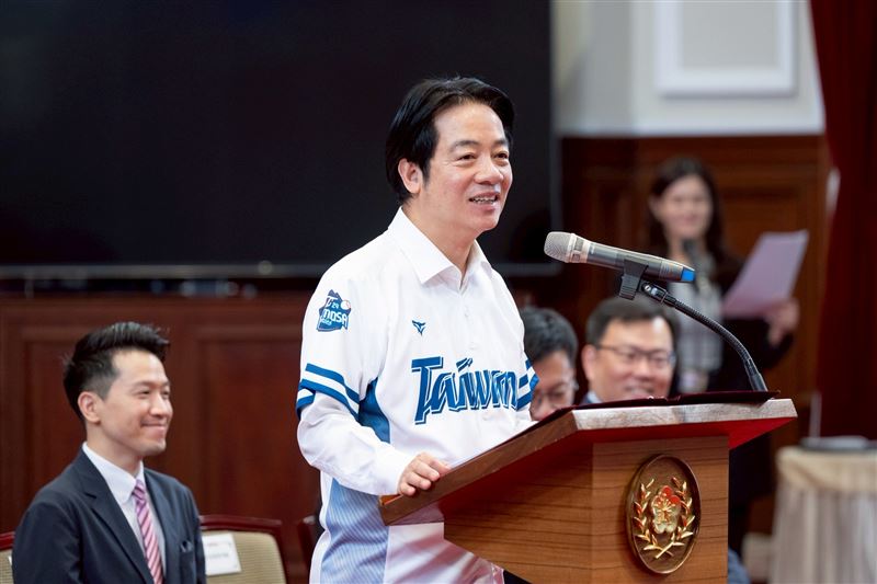 WBC賽事即將開打，賴清德呼籲全台國人為Team Taiwan加油（圖／總統府提供）