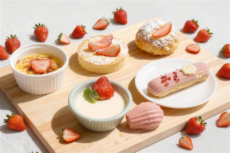 草莓季法式甜點。(圖/品牌業者提供)