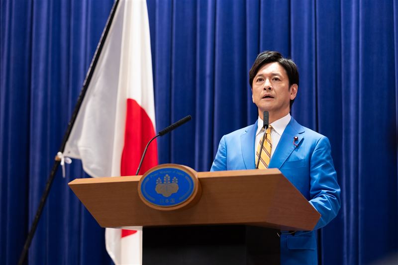 本片請來演技派男星石丸幹二飾演日本首相，不論氣場與氣質都被劇組視為最佳人選。（圖／采昌國際多媒體 提供）