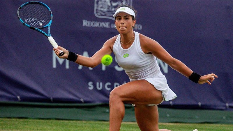 義大利女子網球選手史戴芳伊妮（Lucrezia Stefanini）驚傳遭到恐嚇。（圖／翻攝自X平台 @帳號）