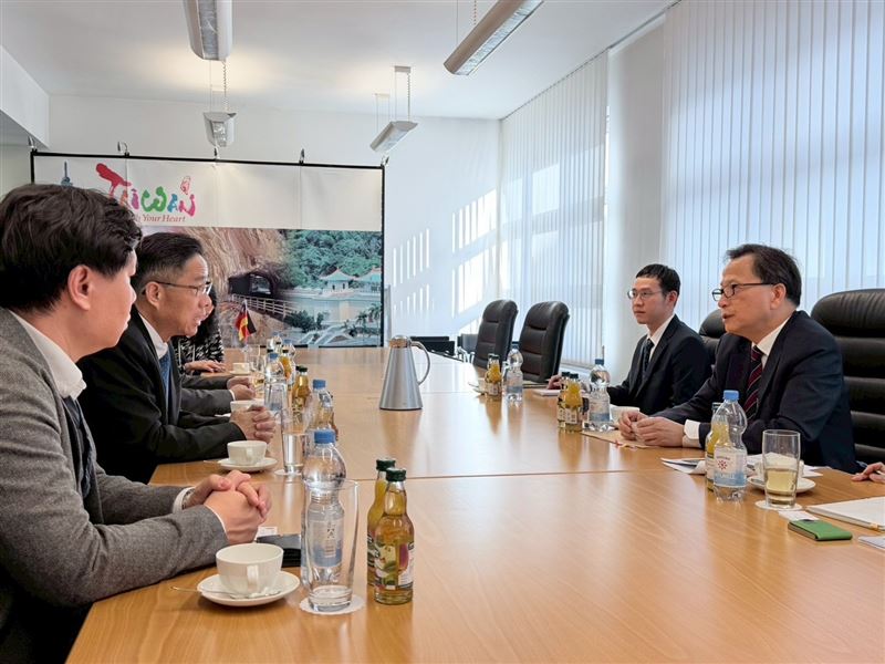 駐德大使谷瑞生積極推動台中與德國兩方城市交流。（圖／臺中市政府經發局提供）