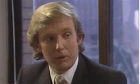 美國總統川普年輕時接受訪問就表達了應該對伊朗出兵的態度。（圖／翻攝自X平台Michelle Maxwell ™帳號）