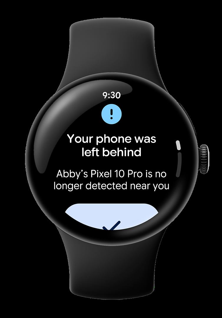 不小心遺落手機的時候,手錶會立刻發出警示,並在離開連線範圍時自動鎖定裝置