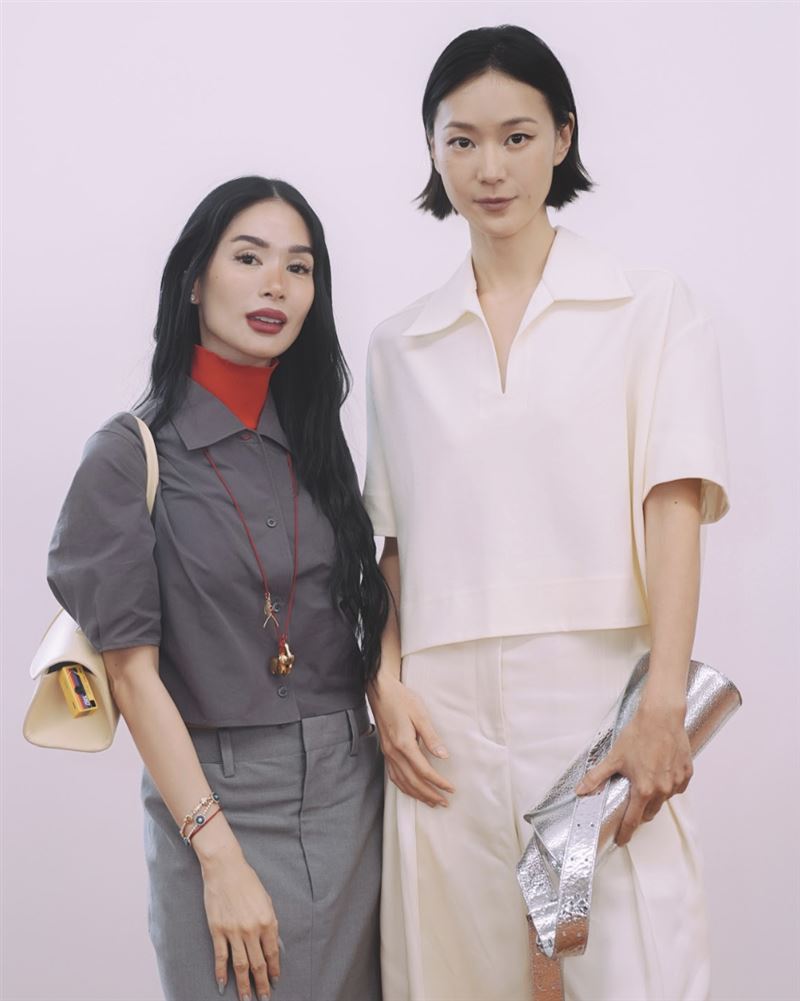 鍾瑶誇讚「菲律賓第一名媛」Heart Evangelista（左）人非常好。（圖／星星相藝提供）