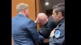 衝突影曝！美參議員親自動手硬拖退伍軍人