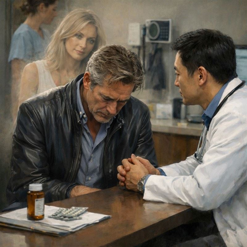 醫師王子林表示，一名男子急性心梗發作後，每次回診都有妻子陪伴，然而8年後妻子離世，男子只能獨自回診。(示意圖／取自王子林的臉書)