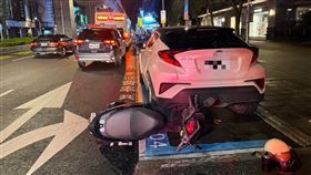 車禍事故現場。（圖／翻攝畫面）