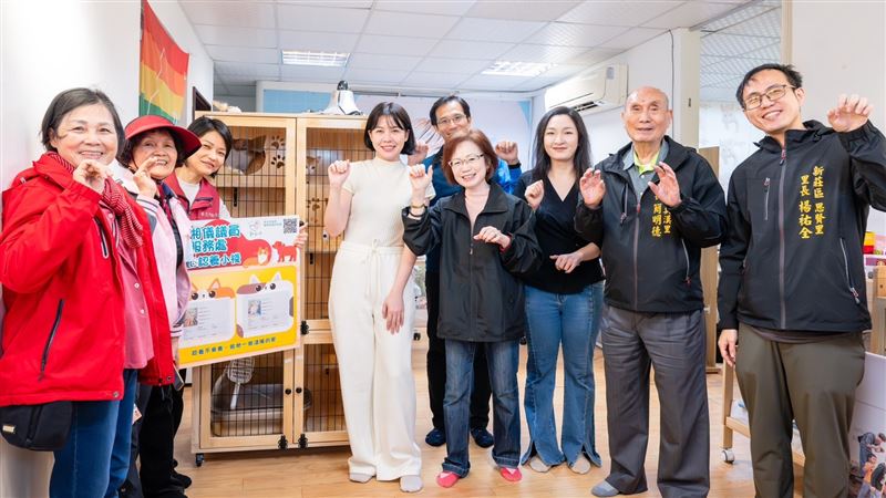 新北議員戴湘儀服務處變身「毛寶貝認養小棧」。（圖／翻攝畫面）