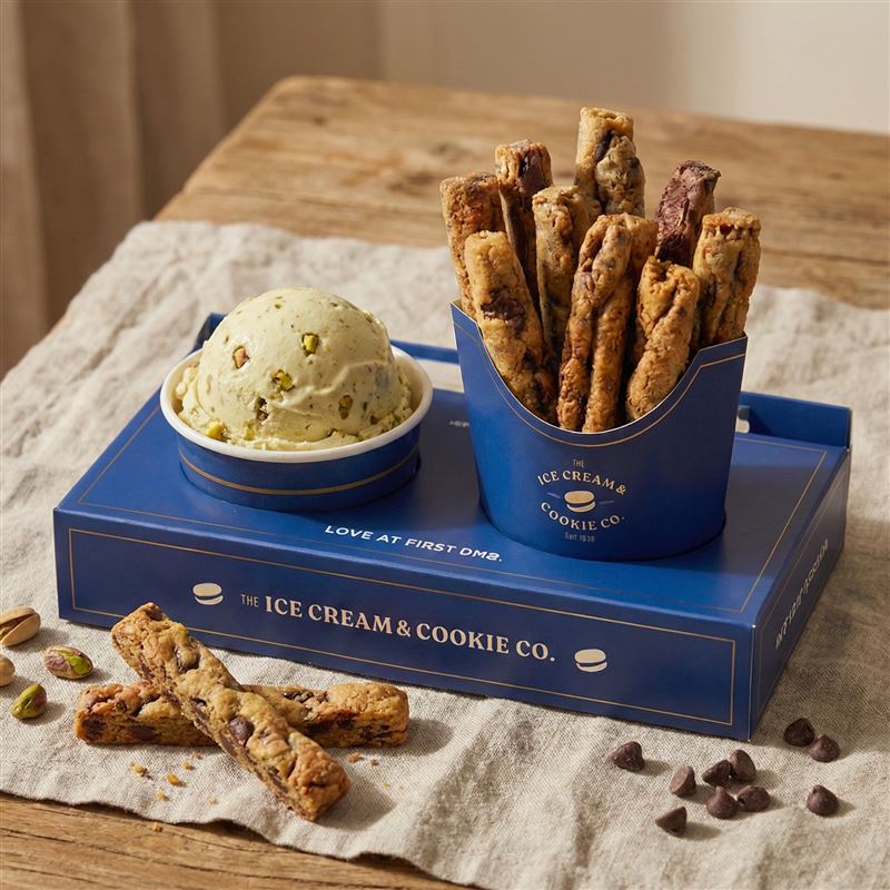 冰淇淋配薯條餅乾$188。（圖／品牌業者提供）
