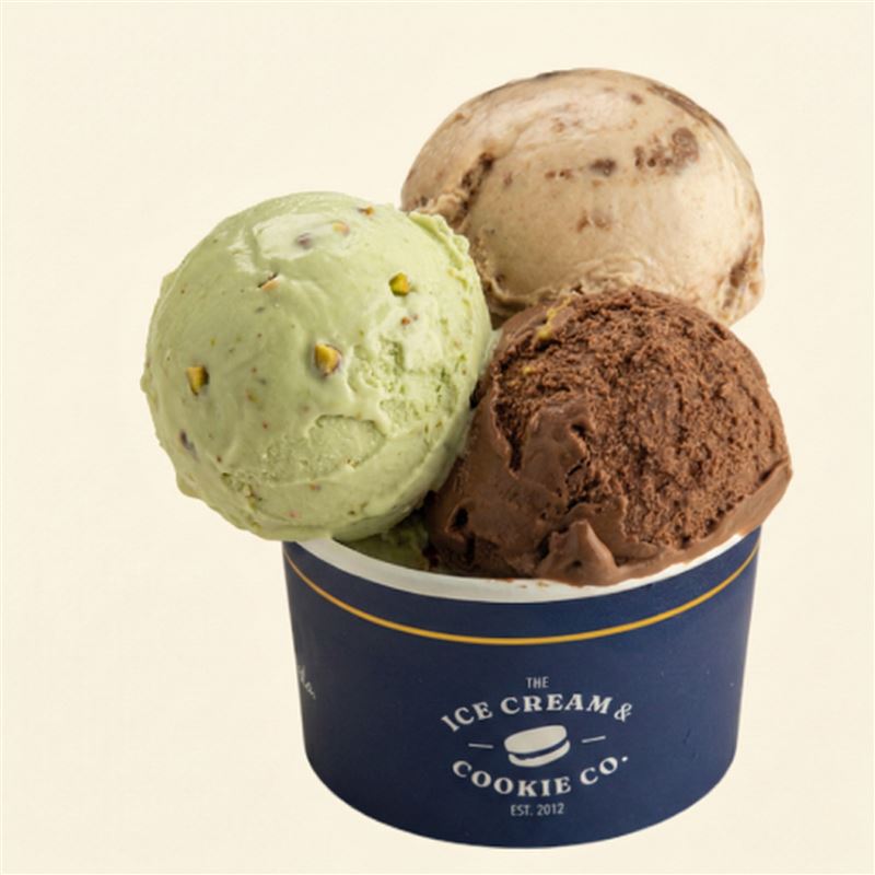 冰淇淋-單球$128、雙球$147、三球$168(共8種口味)。（圖／品牌業者提供）