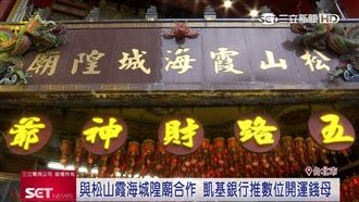 與松山霞海城隍廟合作　推數位開運錢母