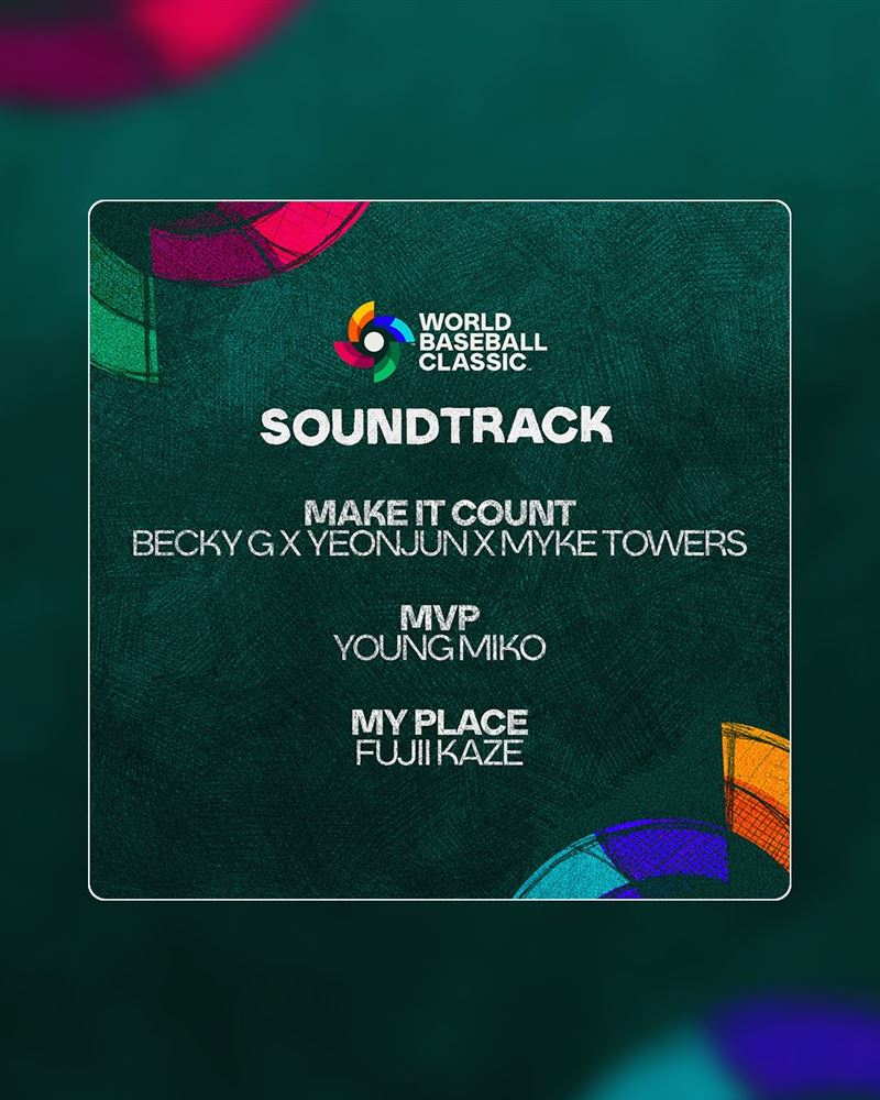 2026年世界棒球經典賽（WBC）首次推出官方原聲帶專輯。（圖／翻攝自IG @wbcbaseball）