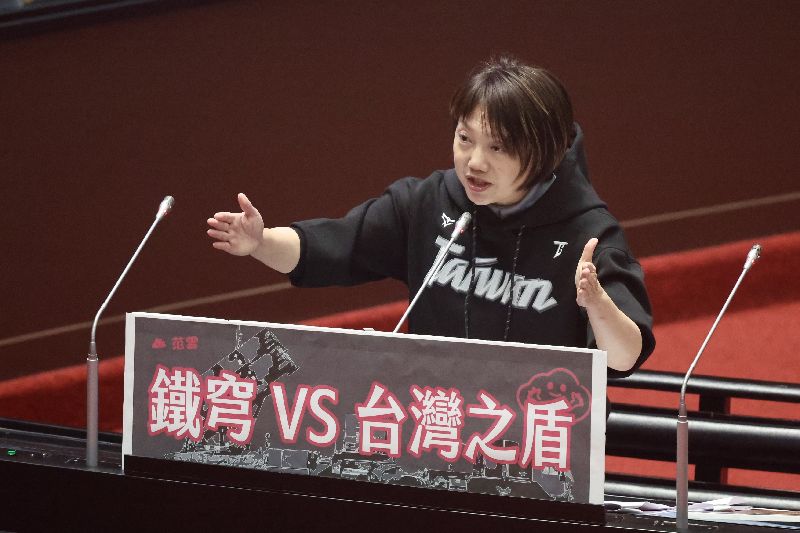 范雲立院質詢關切以色列與台灣防空系統差異。（圖／中央社）