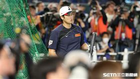 WBC日台戰賽前練習，大谷翔平打擊練習頻頻開轟。（圖／特派記者劉彥池攝影）