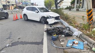 畫面曝光！男騎士遭擦撞倒地脾臟破裂